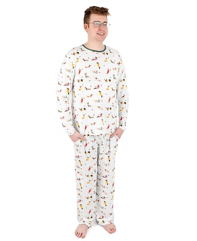Leveret Men's Men s Two Piece Viscose from Bamboo Holiday Pajamas