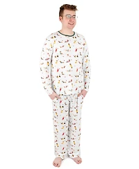 Leveret Men's Men s Two Piece Viscose from Bamboo Holiday Pajamas