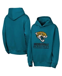 Outerstuff Big Boys and Girls Teal Jacksonville Jaguars Back to Basics Hoodie