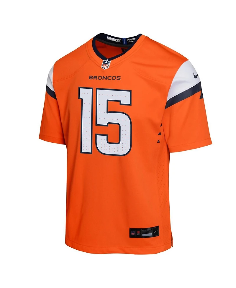 Nike Big Boys and Girls Nik Bonitto Orange Denver Broncos Alternate Game Jersey