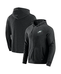 J. Palmer Men's Dark Heather Gray Philadelphia Eagles Players Lounge Tri-Blend Full-Zip Hoodie
