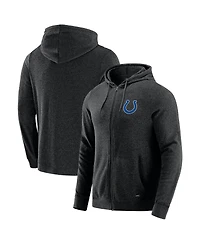 J. Palmer Men's Dark Heather Gray Indianapolis Colts Players Lounge Tri-Blend Full-Zip Hoodie