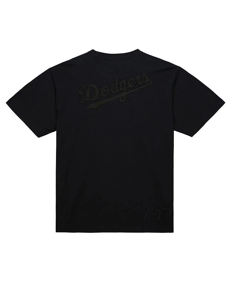 Mitchell & Ness Men's Black Los Angeles Dodgers Cooperstown Collection Phantom T-Shirt