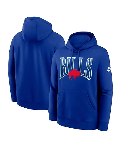 Nike Men's Royal Buffalo Bills Full Blitz Club Fleece Pullover Hoodie