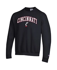 Champion Men's Black Cincinnati Bearcats Arch Over Logo Pullover Sweatshirt