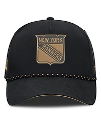 Fanatics Men's Black New York Rangers Military Appreciation Authentic Pro A-Frame Adjustable Hat
