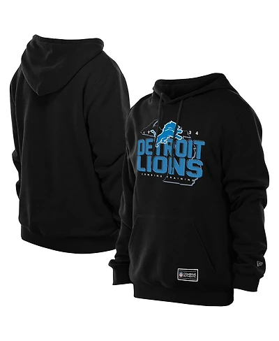 New Era Men's Black Detroit Lions Combine Authentic Local State Hoodie