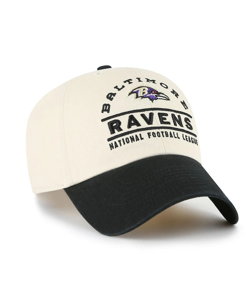 '47 Brand Men's Natural Baltimore Ravens Windham Clean Up Adjustable Hat