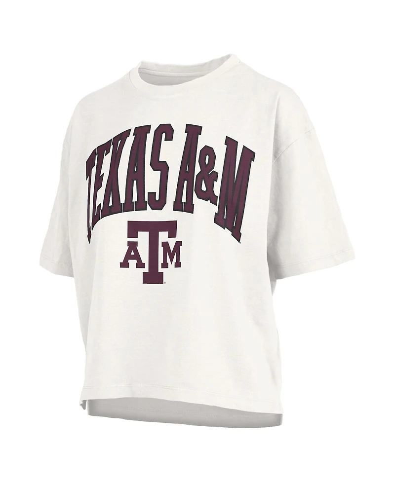Pressbox Women's White Texas A&M Aggies Nelson T-Shirt