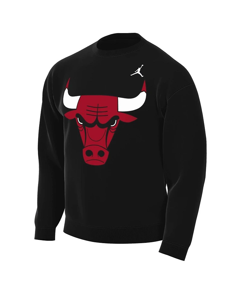 Jordan Men's Black Chicago Bulls Statement Edition Sweatshirt