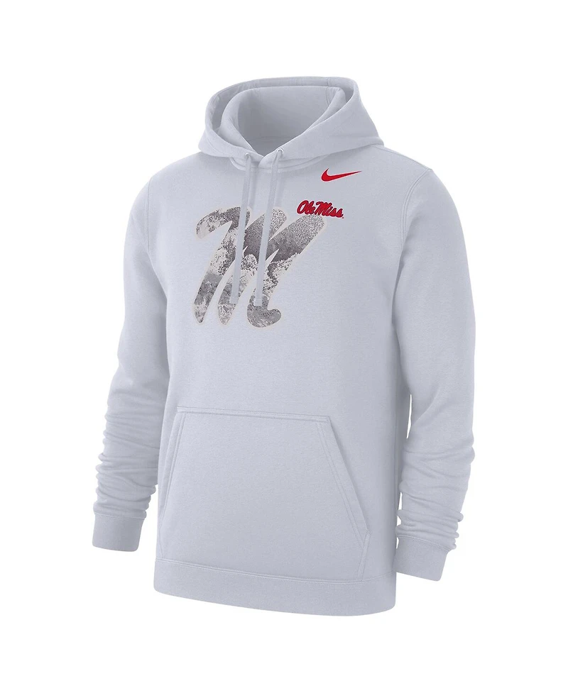 Nike Men's White Ole Miss Rebels x Realtree Club Fleece Hoodie