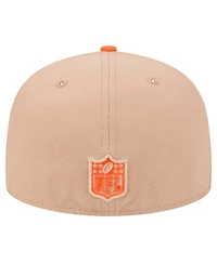 New Era Men's Tan Denver Broncos Logo Main 59FIFTY Fitted Hat