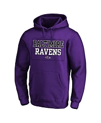 Fanatics Men's Purple Baltimore Ravens Big Tall Fleece Hoodie