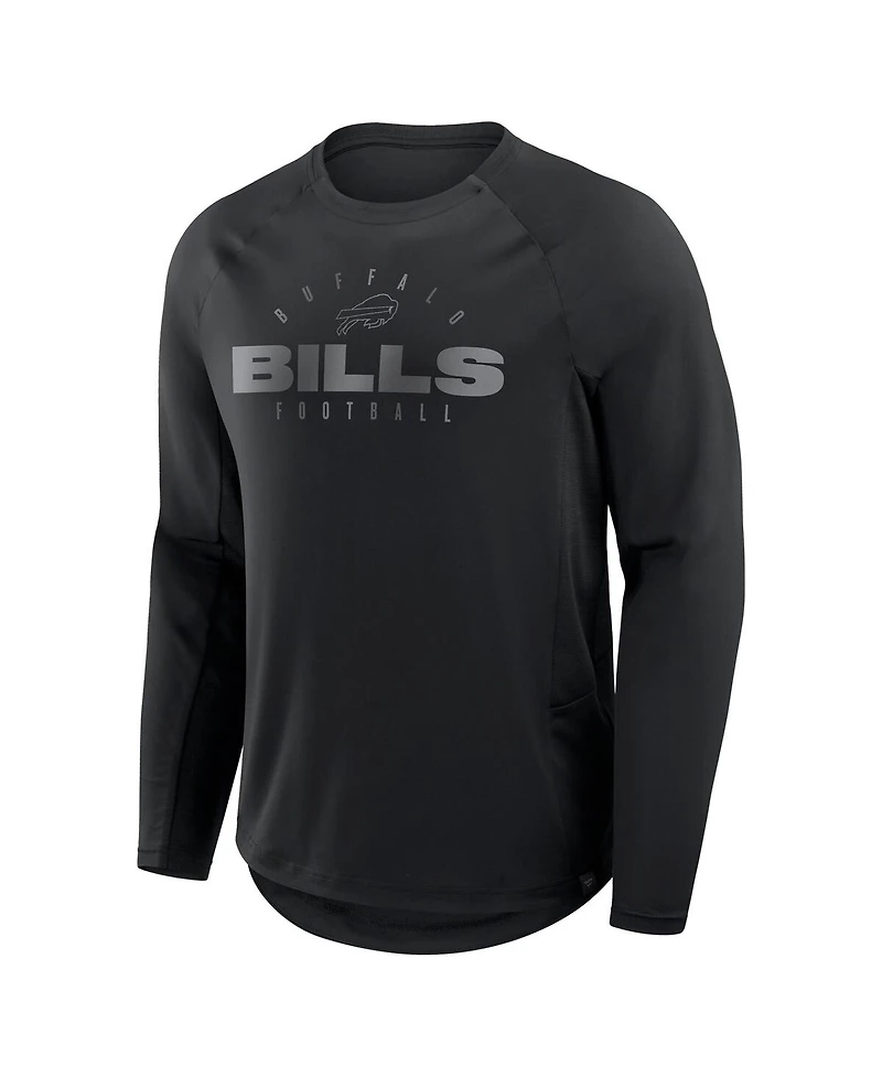 Fanatics Men's Black Buffalo Bills Big Tall Coverage Scheme Long Sleeve T-Shirt