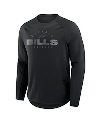 Fanatics Men's Black Buffalo Bills Big Tall Coverage Scheme Long Sleeve T-Shirt