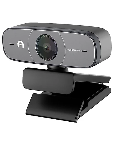 Azulle L4001 Autofocus 1080p Hdr Webcam with Microphone, Black