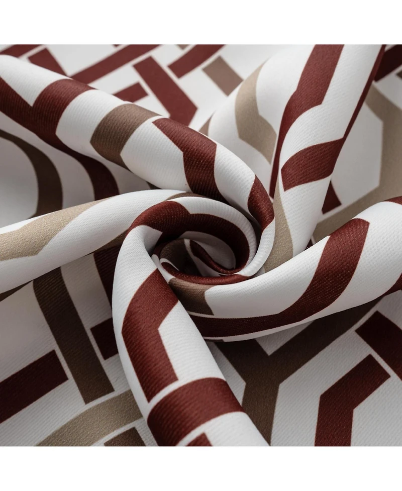 Rt Designer Collection Rory Printed Blackout Luxurious Decorative Grommet Curtain Panel 54" x 84