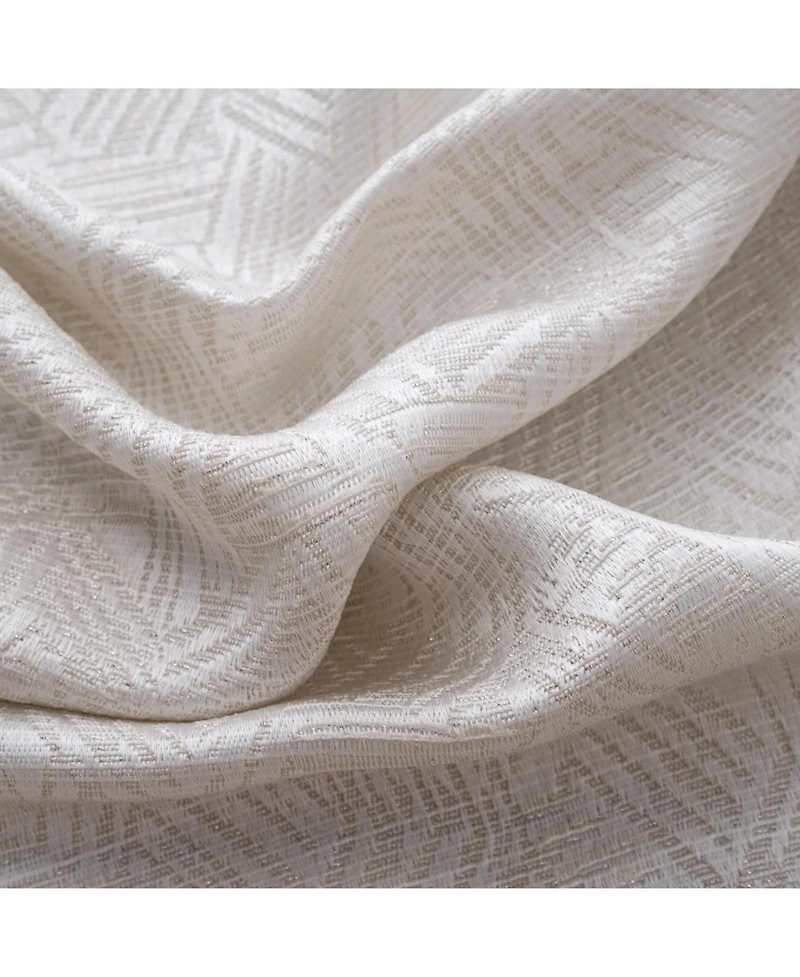 Rt Designer Collection Wilton Jacquard Grommet Luxurious Modern Design Curtain Panel 54" x 84" Taupe