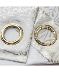 Rt Designer Collection Helena Halo Foil Blackout Luxurious Decorative Grommet Curtain Panel 54" x 90