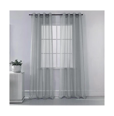 Rt Designers Collection Ramallah Lonnie Grommet Curtain Panel - 54x90