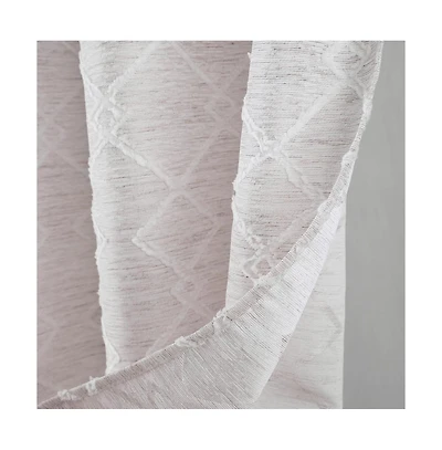 Rt Designers Collection Connor Jacquard Premium & Stylish Grommet Panel 54" x 84" Beige