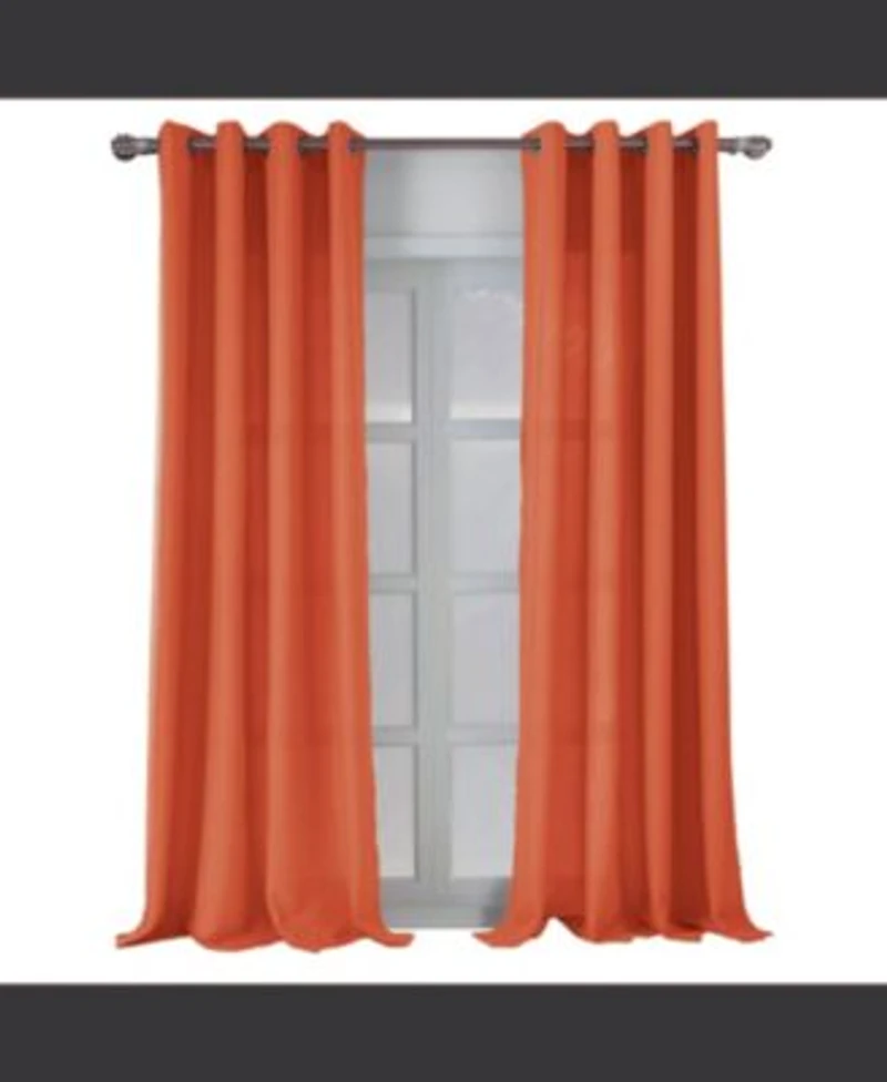 Rt Designers Collection Cole Textured Grommet Room Darkening Curtain Panel 54 X22 X