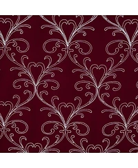 Rt Designer Collection Kimber Embroidered Blackout Luxurious Decorative Grommet Curtain Panel 54" x 84" Burgundy