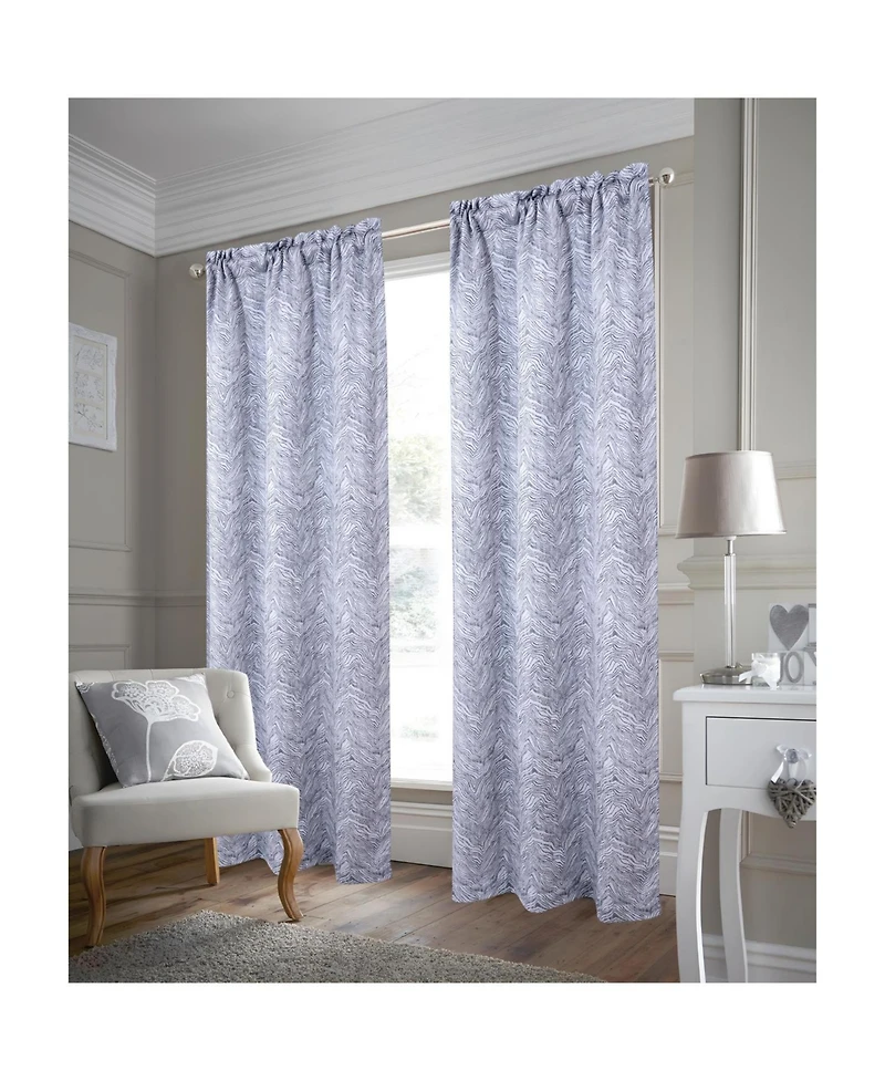 Rt Designer Collection Crystal Jacquard Rod Pocket Foam Back Luxurious Modern Design Curtain Panel 54" x 84" Charcoal