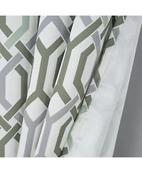 Rt Designer Collection Rory Printed Blackout Luxurious Decorative Grommet Curtain Panel 54" x 84"