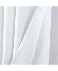 Rt Designer Collection Calypso Shimmer Jacquard 2 Pack Grommet Curtain Panel Pair 36" x 84" White