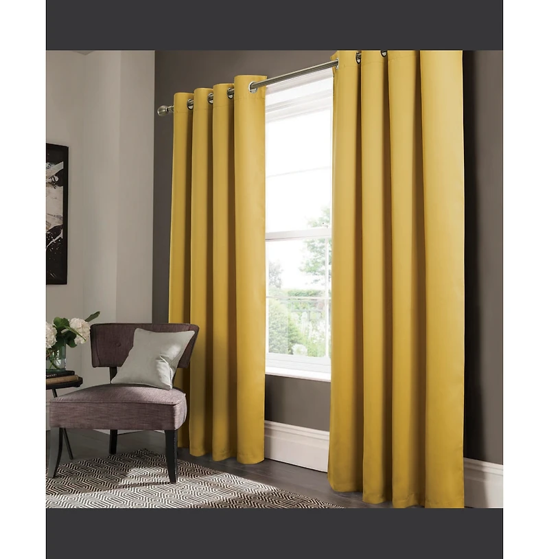 Rt Designers Collection Anchorage Premium Blackout Grommet Curtain Panel