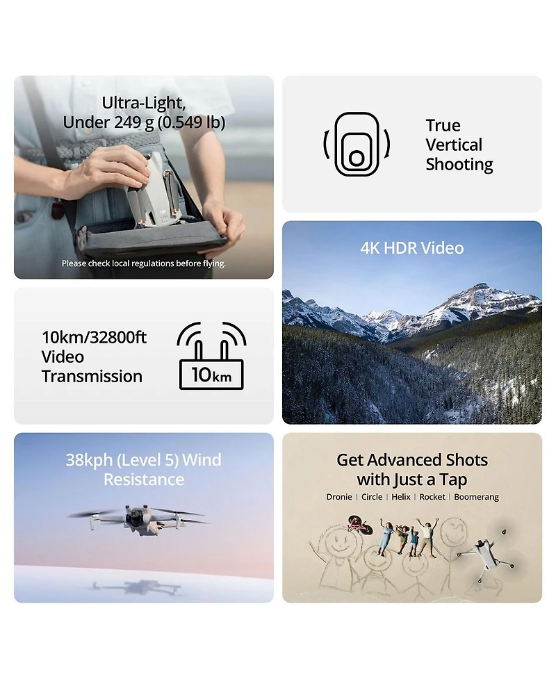 Dji Mini 3 Drone with Rc Remote Controller