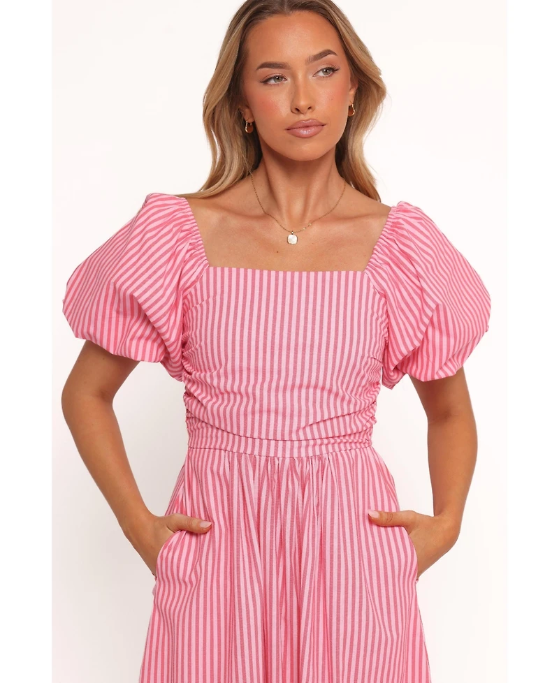 Petal and Pup Women's Chlo Puff Sleeve Midi Dress