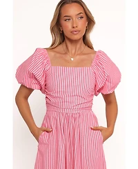 Petal and Pup Women's Chlo Puff Sleeve Midi Dress