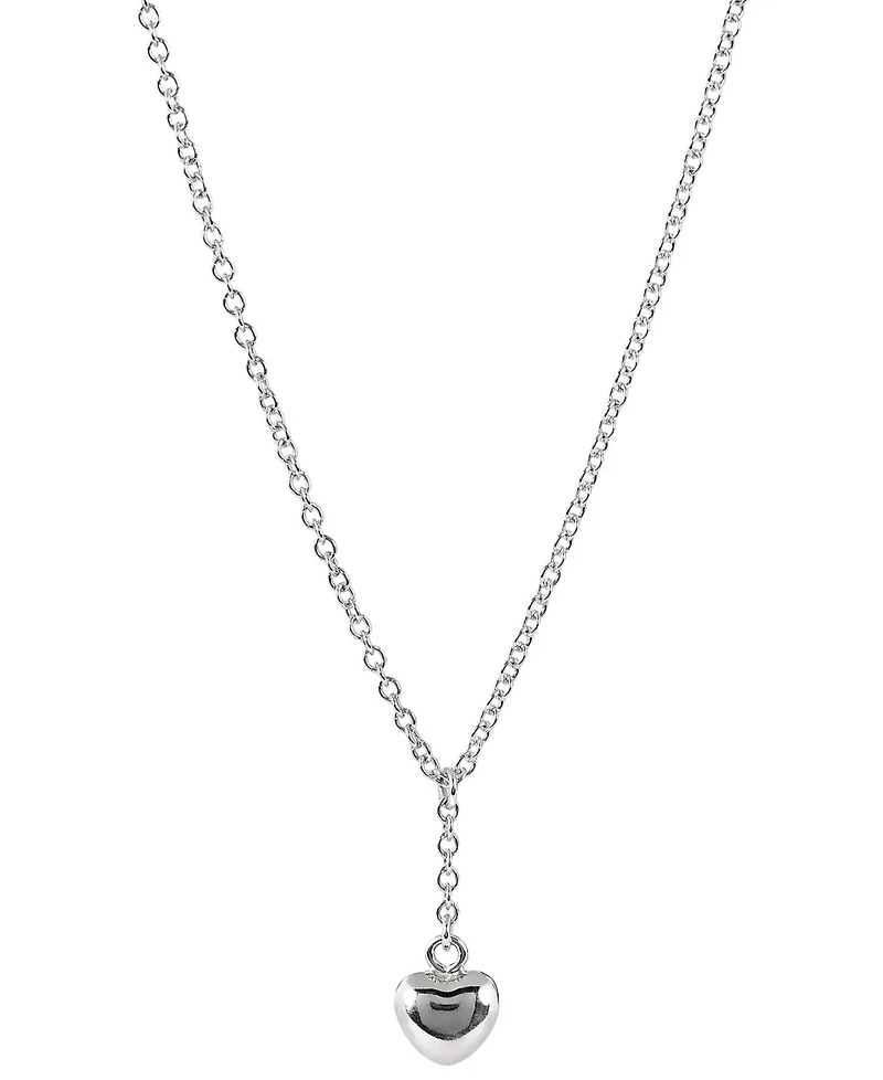 Giani Bernini Primavera Sterling Silver Puff Heart Y Necklace