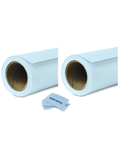 Savage Widetone Seamless Background Paper, 86" x 36' - Bluemist, 2-Pack