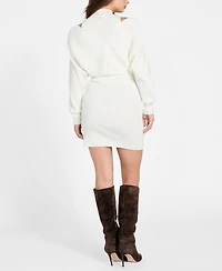 Guess Women's Long-Sleeve Dolman Anita Rib Bodycon Dress