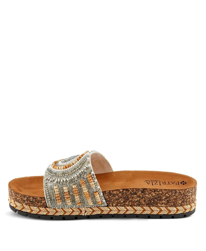 Patrizia Swirla Women's Slide Sandal with Cork Sole