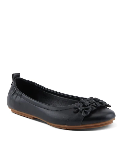 Patrizia Women's Bow Detail and Scrunch Back Ballay Ballet Flats