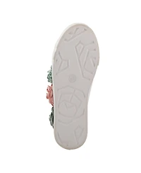 Patrizia Women's Fleur Floral Applique Lace-Up Canvas Sneakers