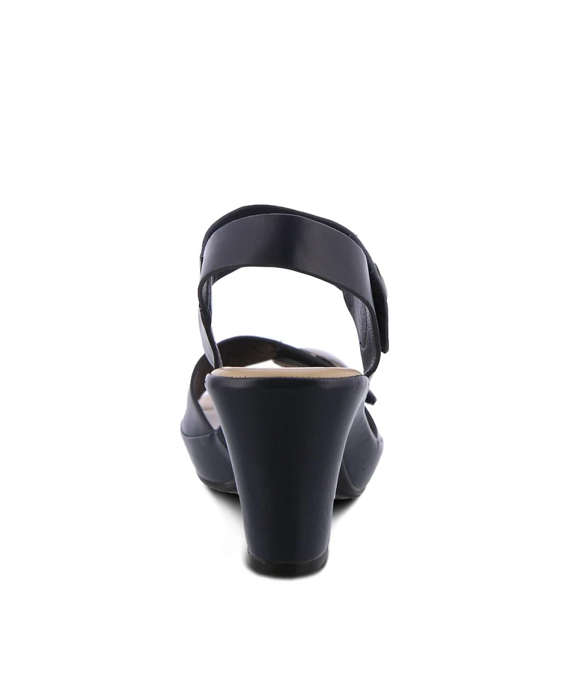 Patrizia Women's Dade Metallic Button Platform Sandals