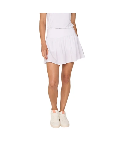 G Lifestyle Woven Accordion Skort