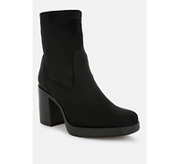 London Rag Womens Enito Microfiber Sock Boots