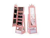 Slickblue Free-Standing Full Length Kids Jewelry Armoire Cabinet