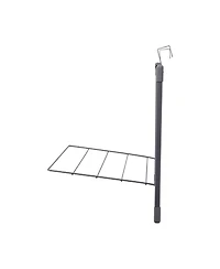 Household Essentials Metal Expandable Over the Door Drying Rack, Grey