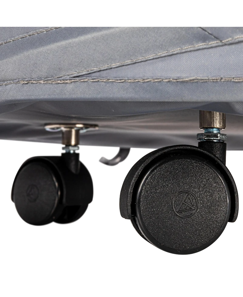 Household Essentials Rolling Pop Up Hamper, Grey