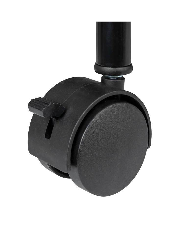 Household Essentials Rolling Triple Laundry Sorter, White