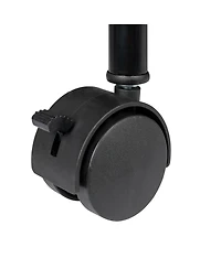 Household Essentials Rolling Triple Laundry Sorter, White