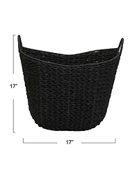 Household Essentials Natural Paper Rope Basket with Handles, Brown