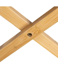 Household Essentials4-Tier Folding Shoe Rack, Natural